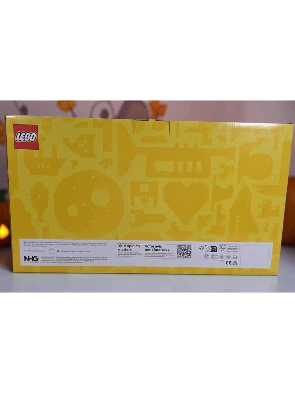 LEGO Halloween Storage Heads Large Pumpkin Skeleton 2 Pc NIB 2020 - Picture 12 of 15
